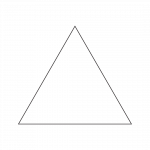 Triángulo representación de los tres pilares sobre los que se asienta Aletheia.